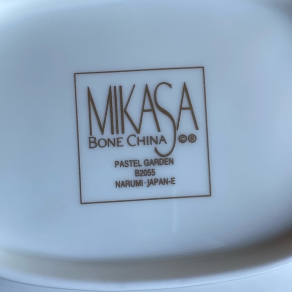 MIKASA “Pastel Garden” Basket Bone China Original Box - Picture 3 of 7